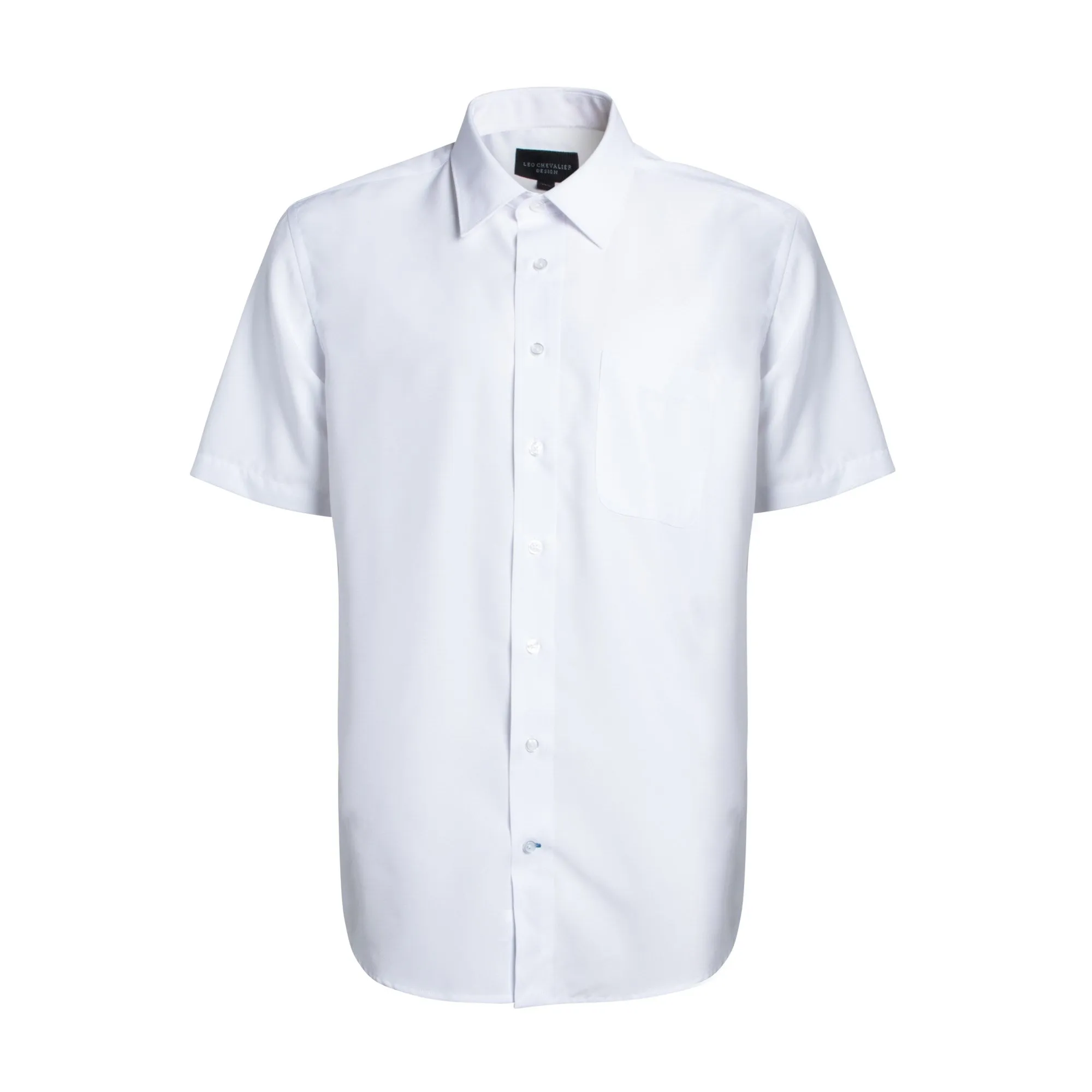 Leo Chevalier 100% Micro Polyester Easy Care Dress Shirt
