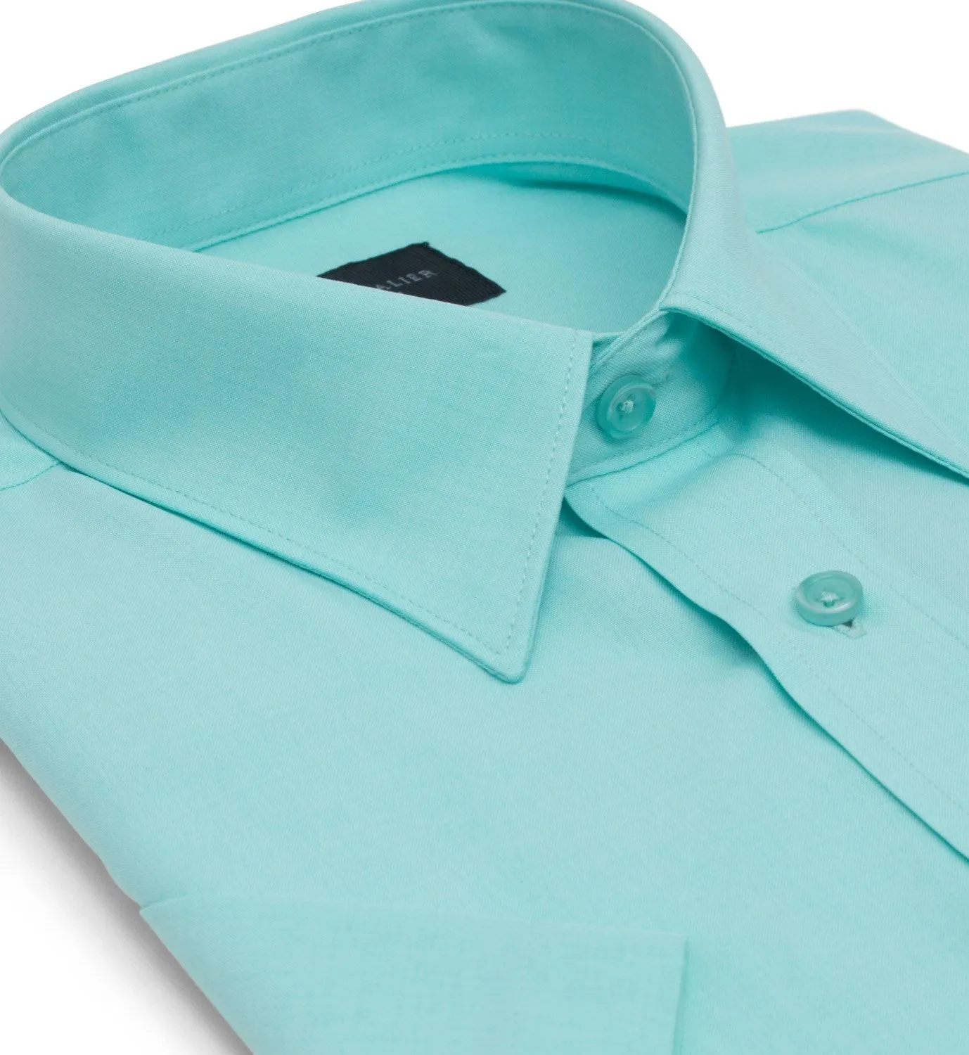 Leo Chevalier 100% Micro Polyester Easy Care Dress Shirt