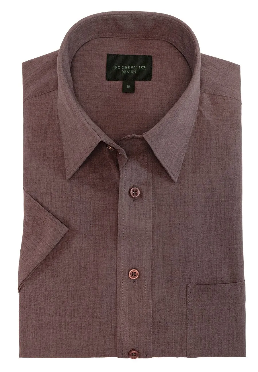 Leo Chevalier 100% Micro Polyester Easy Care Dress Shirt