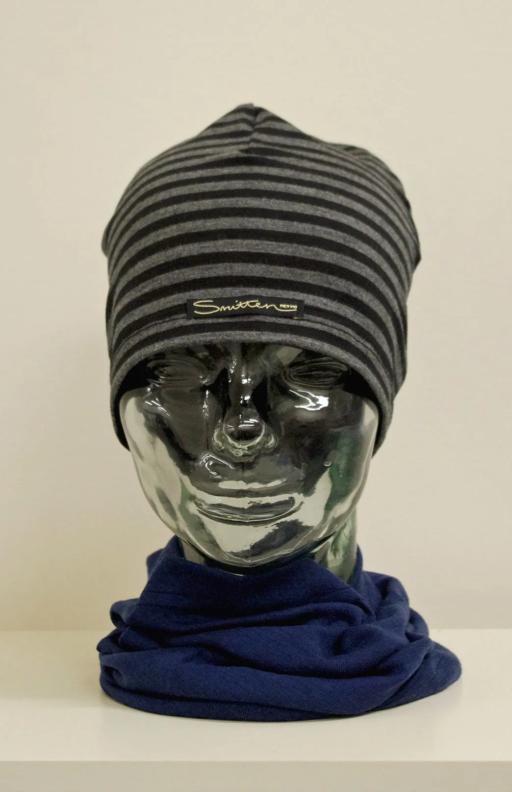 Lightweight Patterned and Striped Skull Cap Sports Beanie
