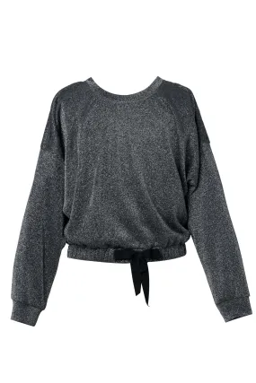 Little Girl's Metallic Shimmer Sweatshirt