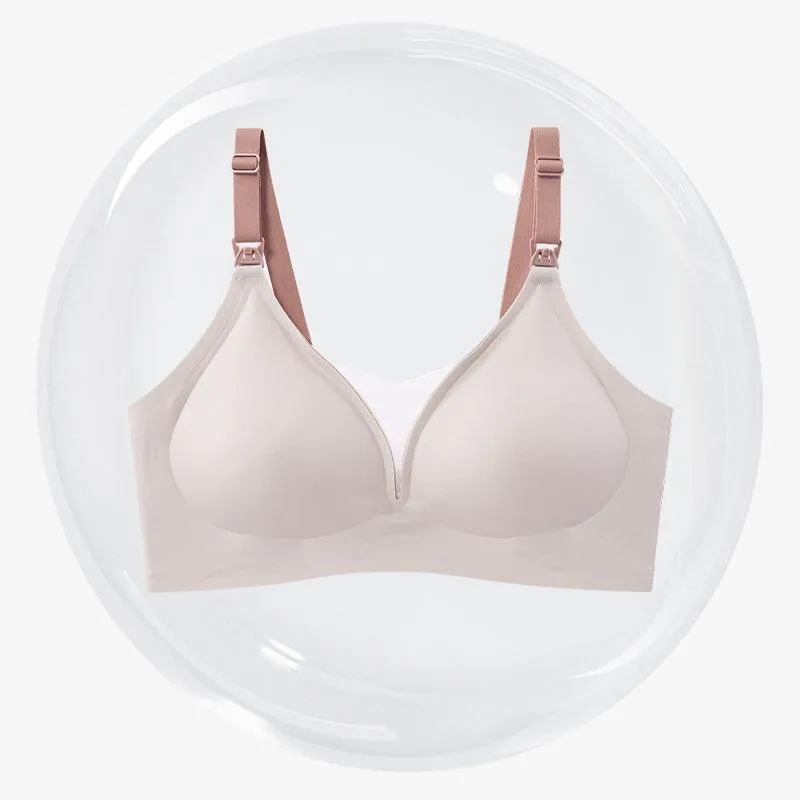 Little K Mesh T-Shirt Nursing Bra - Icy Grey