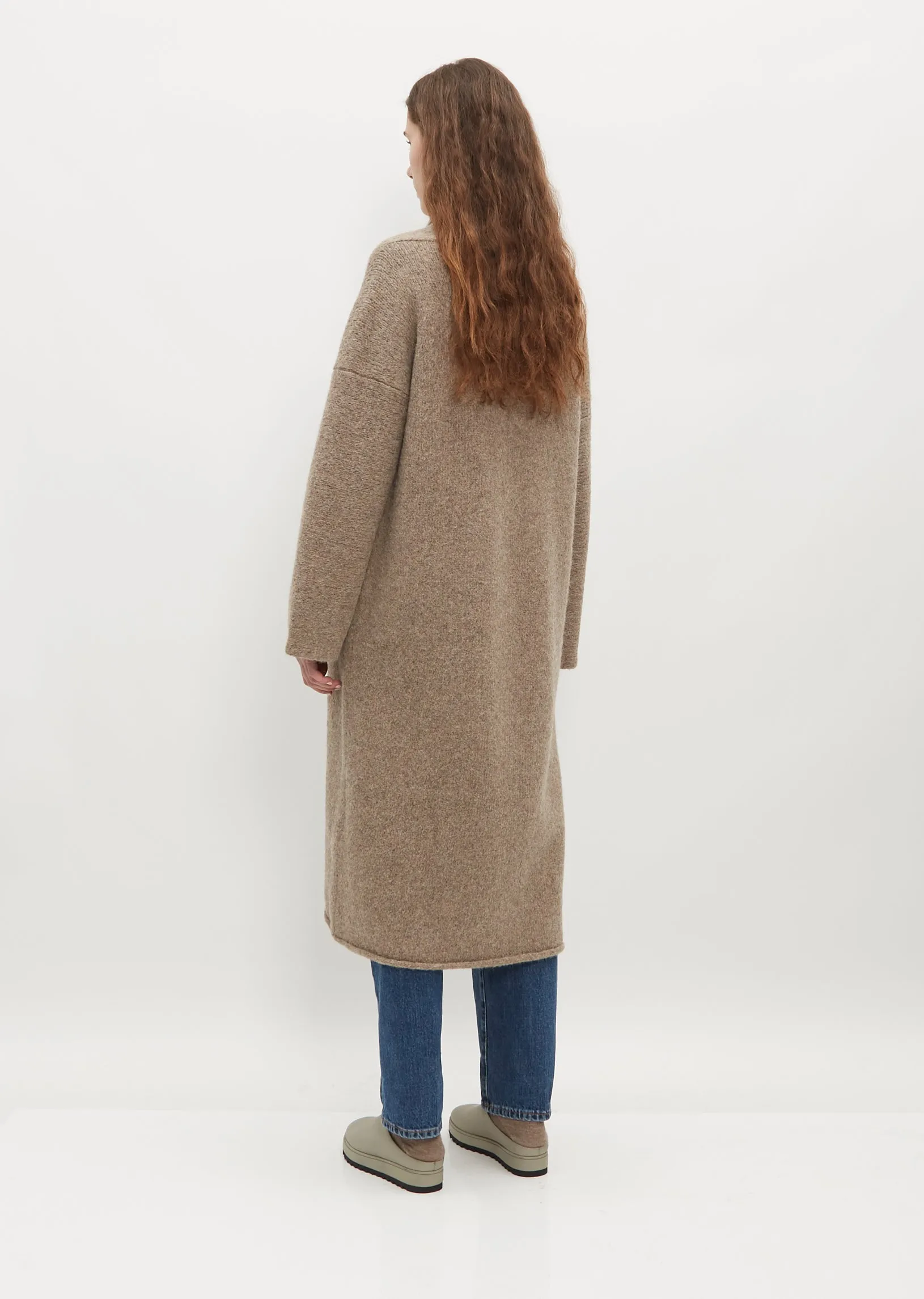 Long Shawl Cardigan — Driftwood
