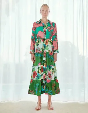 Loukoumi Volant Shirt Dress Eleni