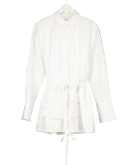 Lovers and Friends White Maci Shirt Mini Dress UK XS
