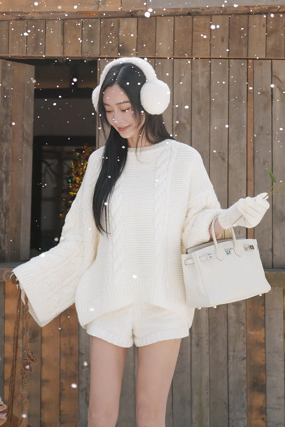 軟糯針織寬鬆毛衣<br>Oversized Chunky Knit Sweater