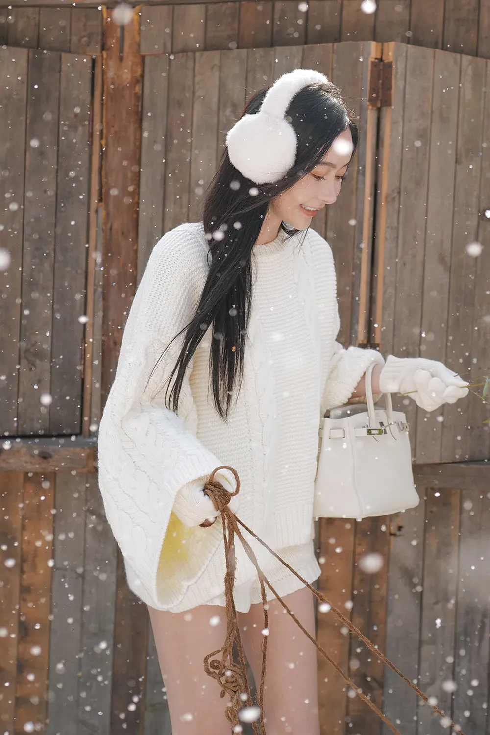 軟糯針織寬鬆毛衣<br>Oversized Chunky Knit Sweater