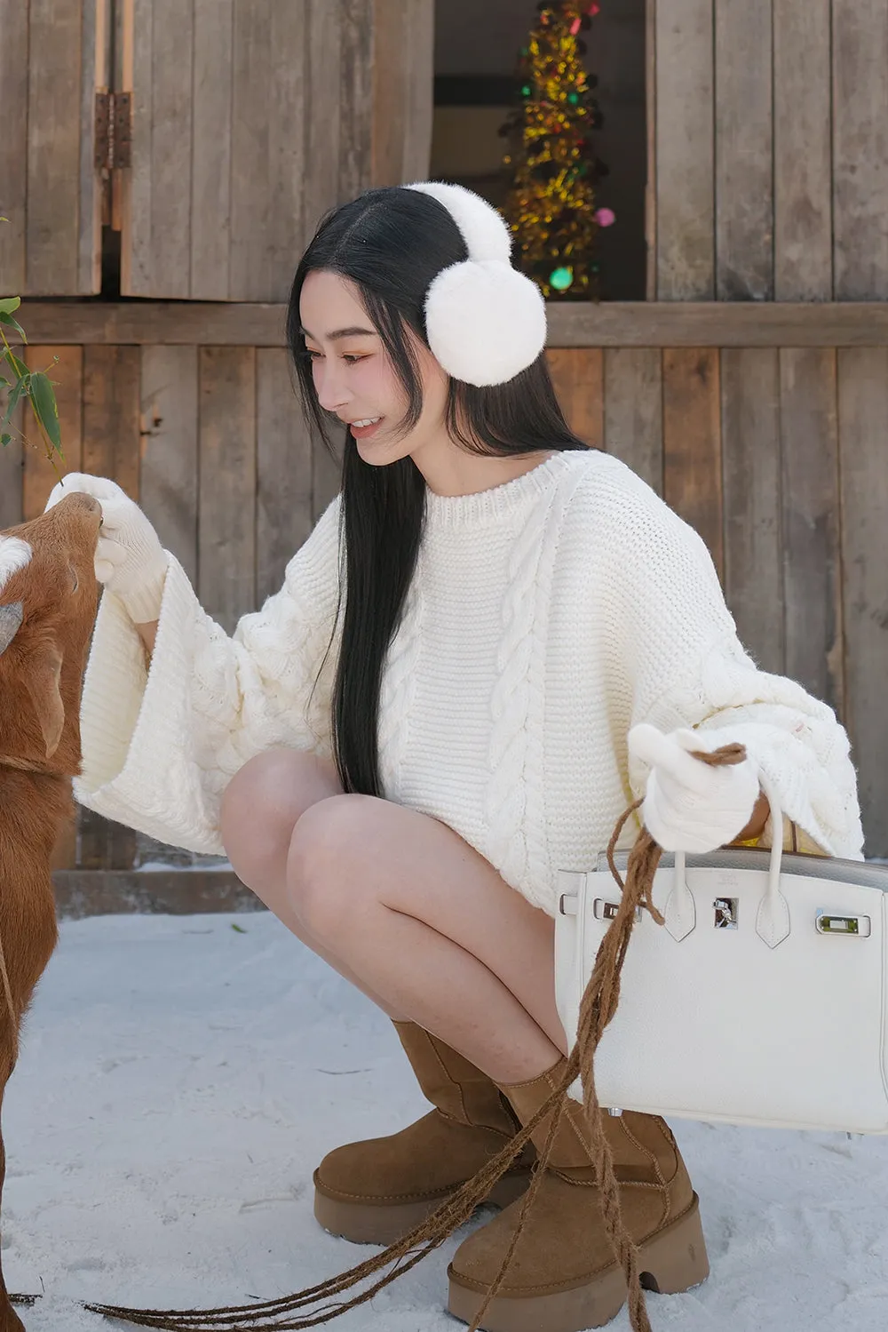 軟糯針織寬鬆毛衣<br>Oversized Chunky Knit Sweater