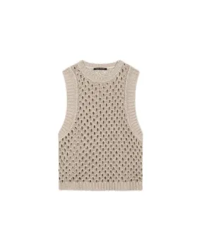 Luisa Cerano Mesh Look Tank Top
