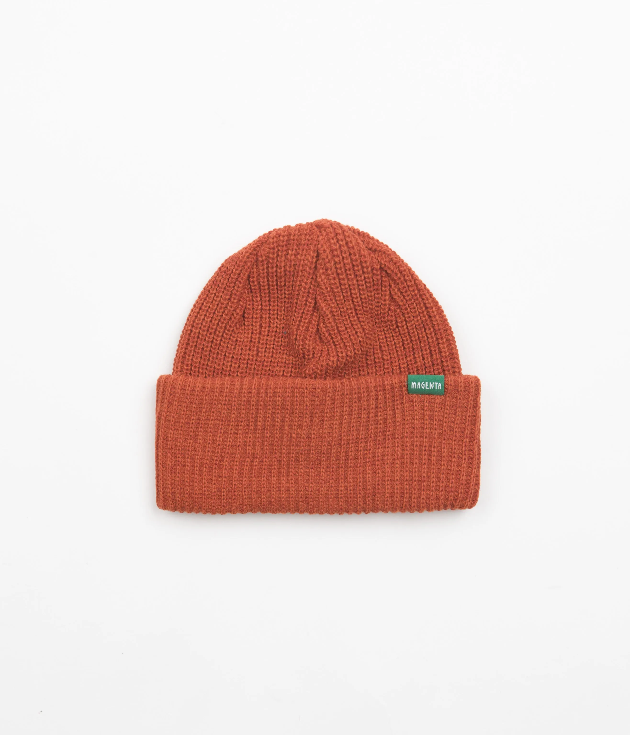 Magenta Script Beanie - Orange