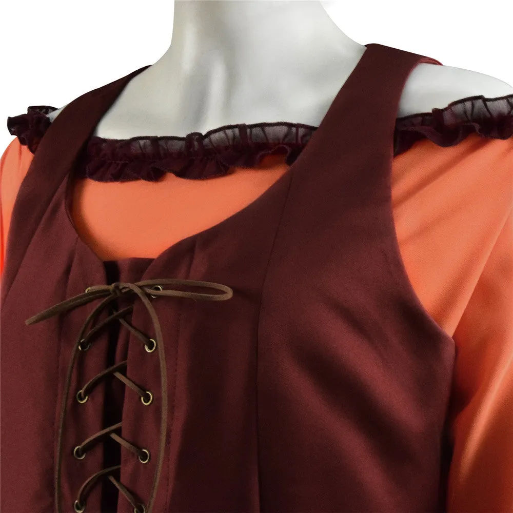 Mary Sanderson Costumes Hocus Pocus Cosplay Halloween Carnival Cosplay Dress