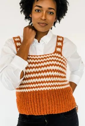 Maya Striped Tank // Crochet PDF Pattern