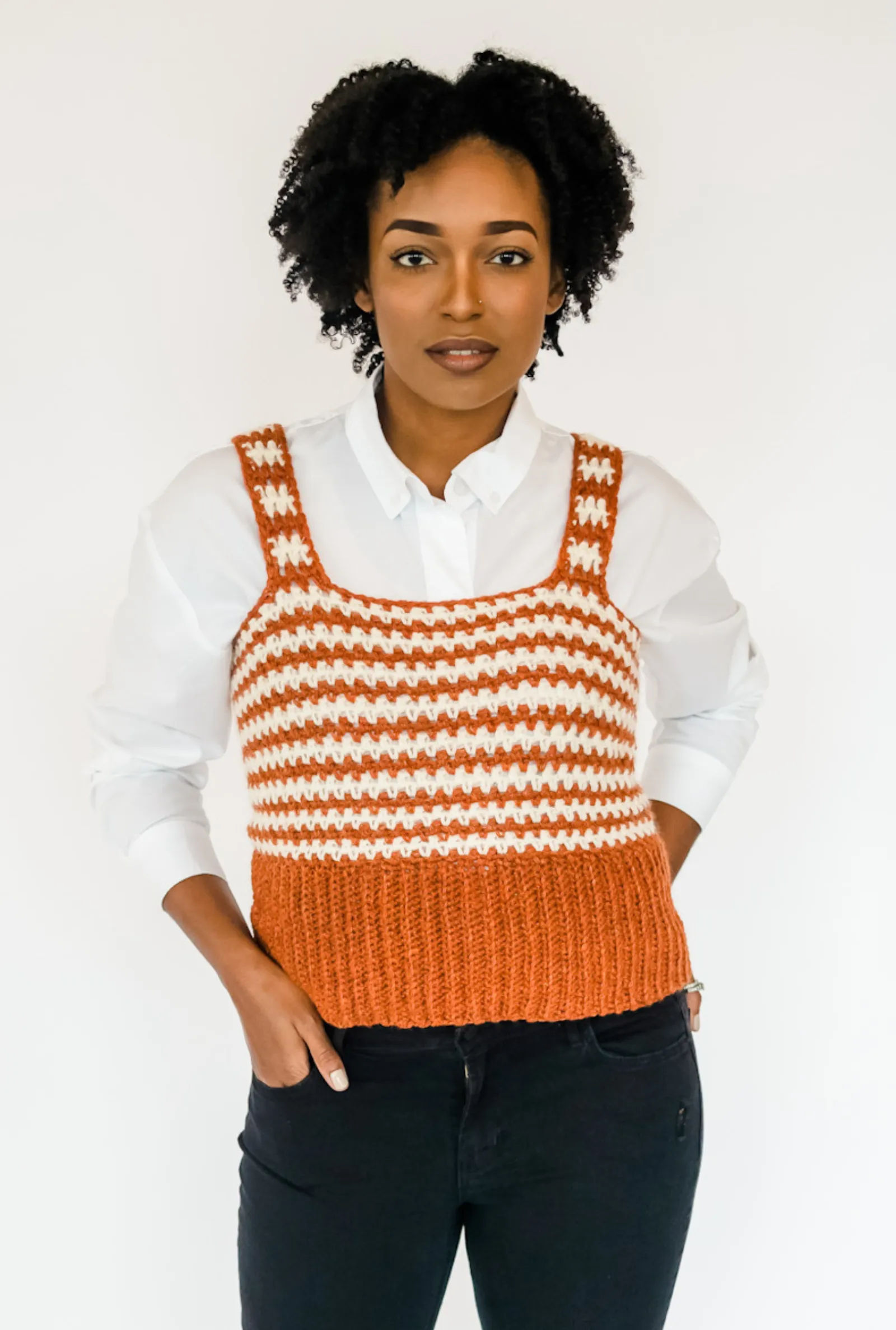 Maya Striped Tank // Crochet PDF Pattern