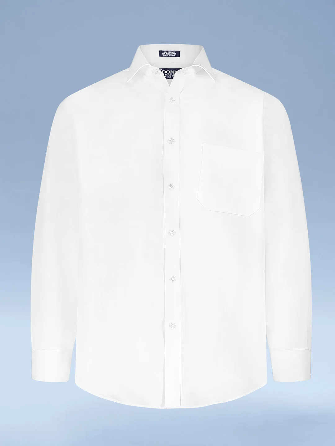 Mens Classic Fit Easy Care Signature Twill Dress Shirt