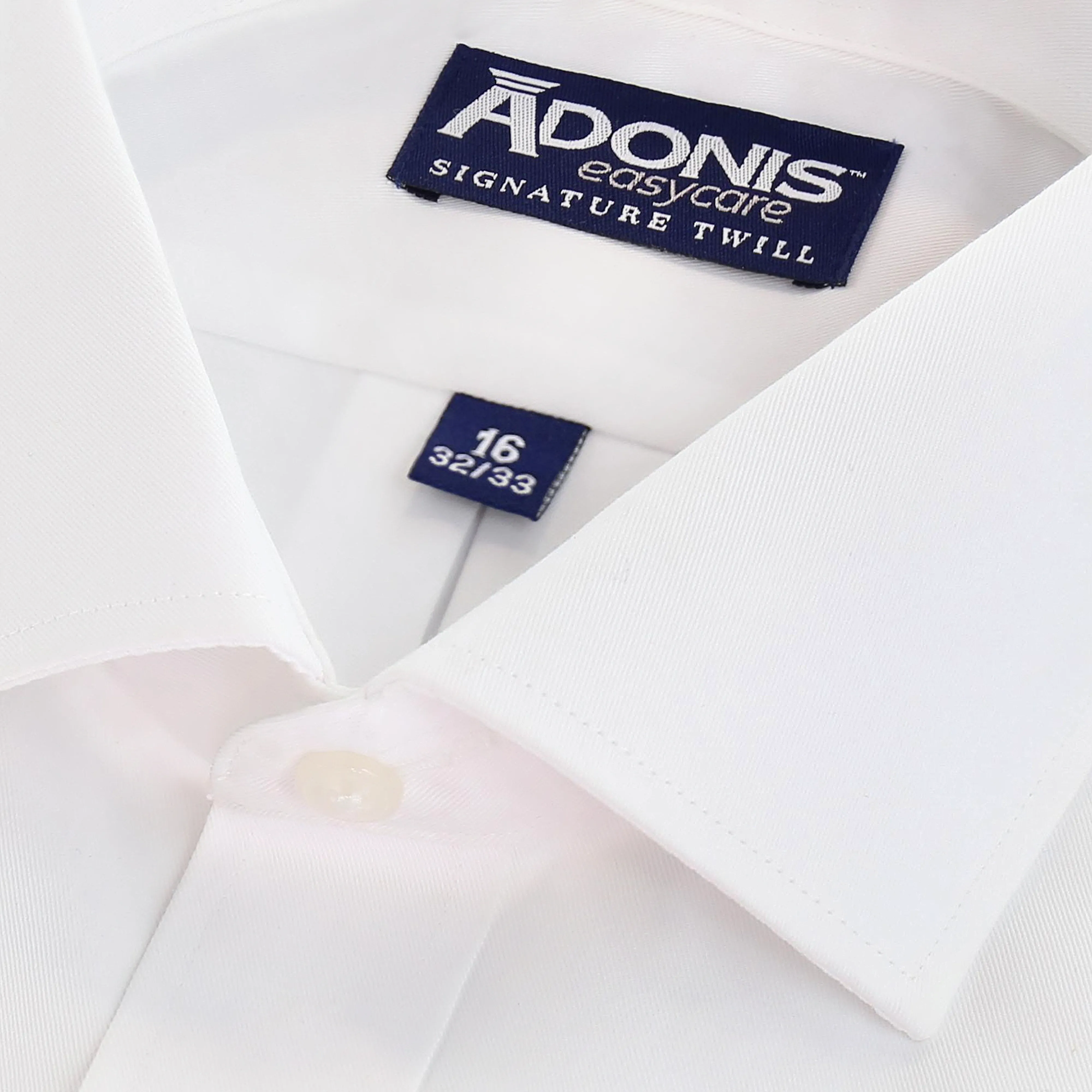 Mens Classic Fit Easy Care Signature Twill Dress Shirt