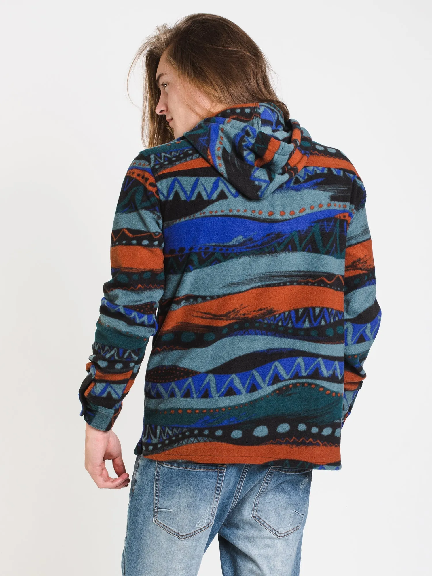 MENS FURNACE ANORAK PULLOVER HD - BLUE - CLEARANCE