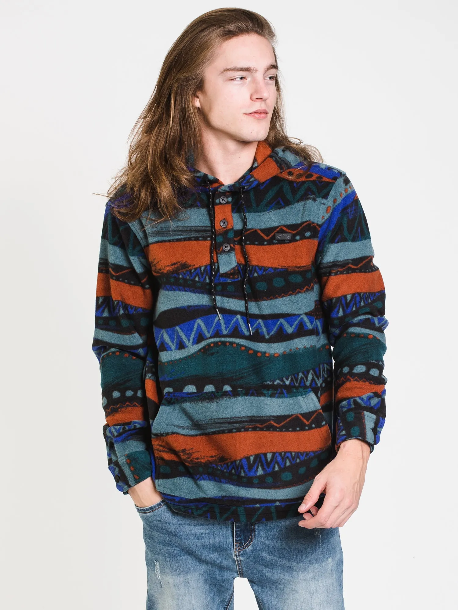 MENS FURNACE ANORAK PULLOVER HD - BLUE - CLEARANCE