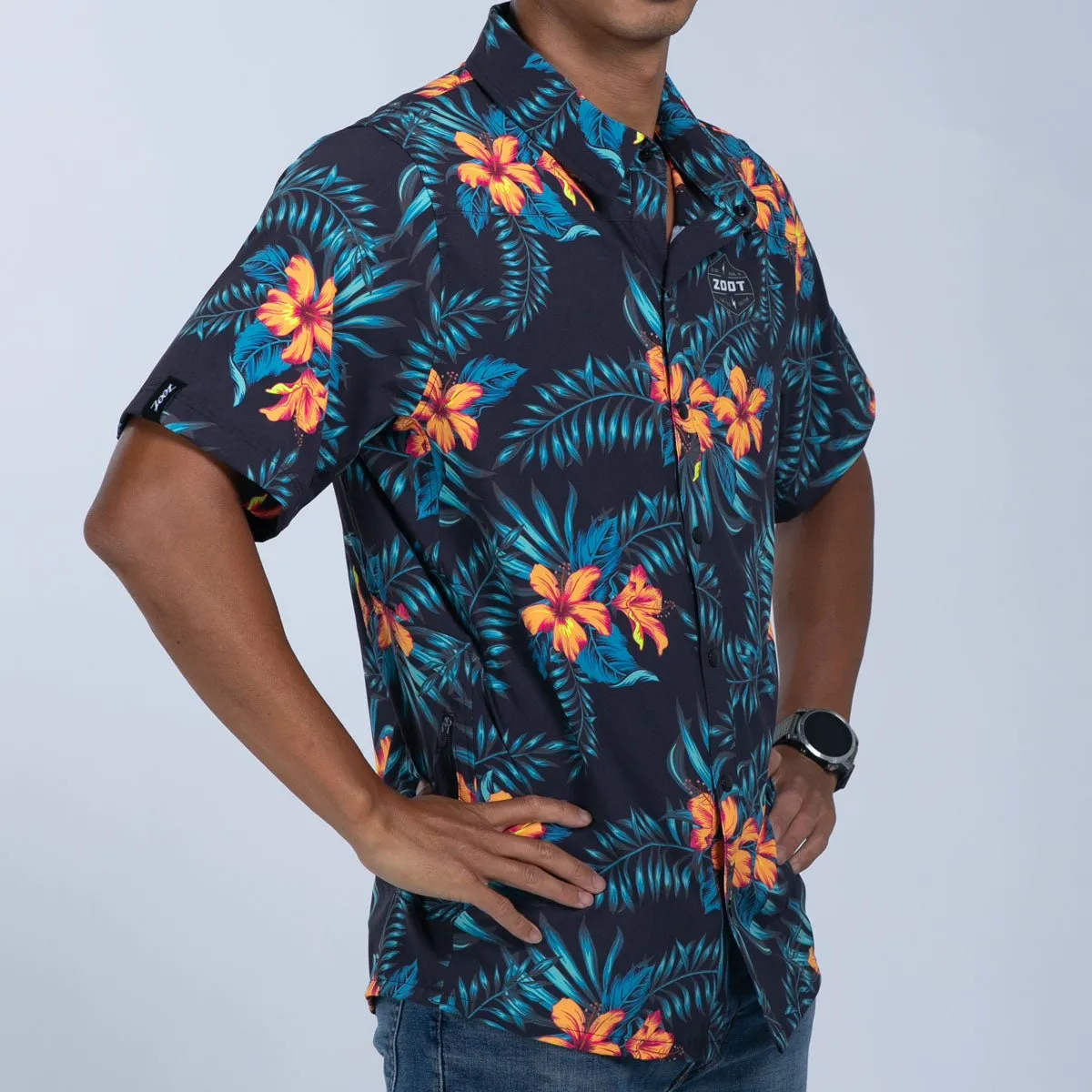 Men's Ltd Button Up Party Shirt - Hula