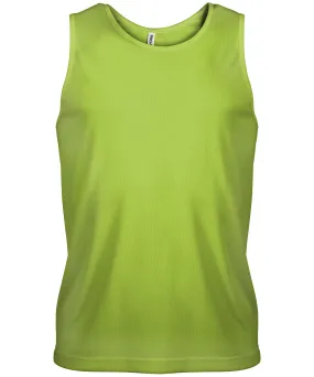 Mens sports vest | Lime