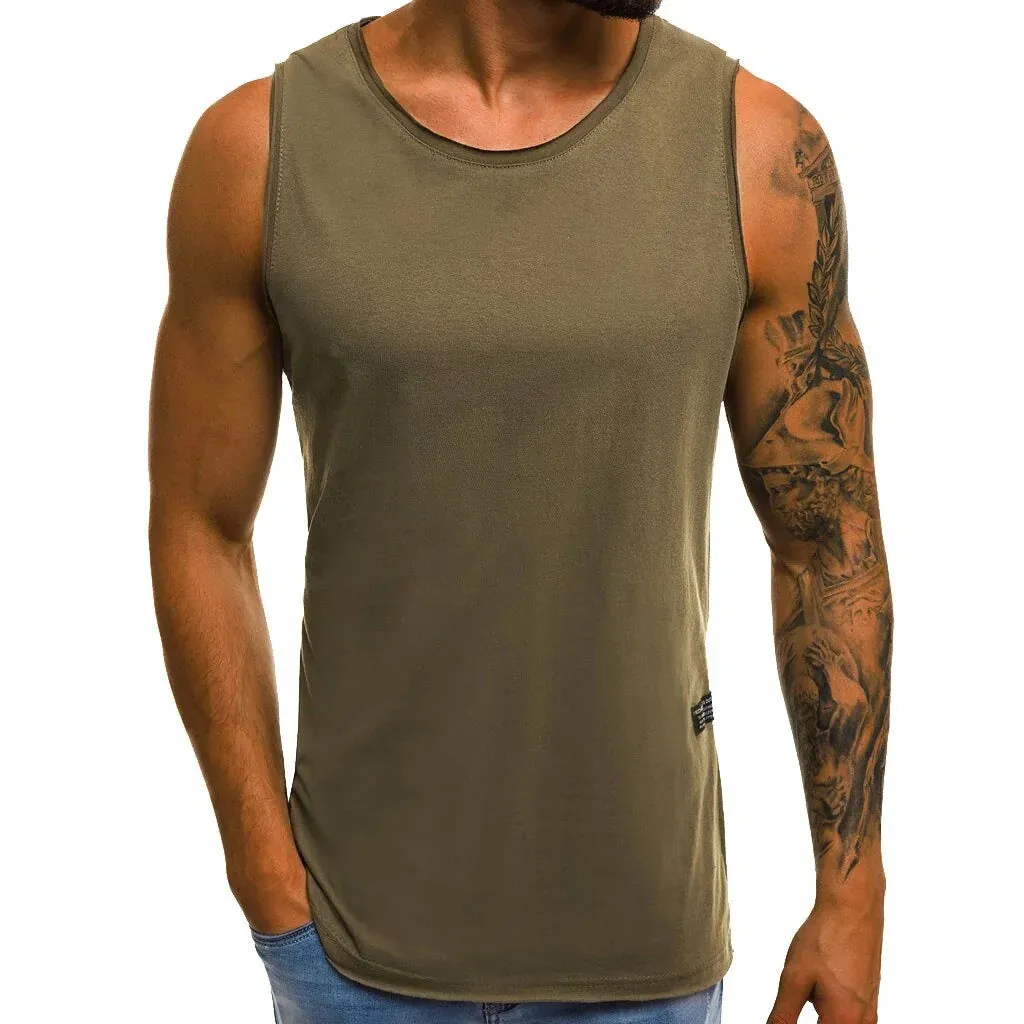 Men's Summer Casual Slim Sleeveless Shirt