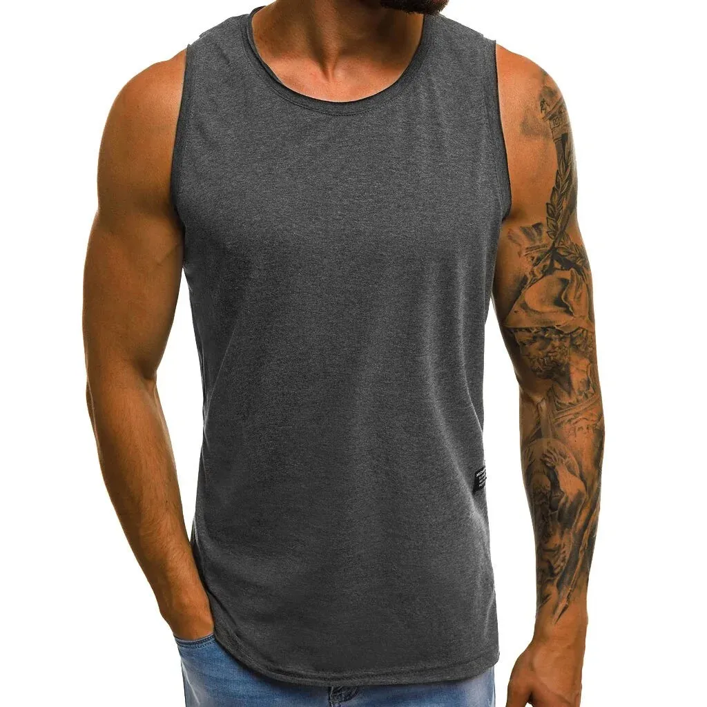 Men's Summer Casual Slim Sleeveless Shirt