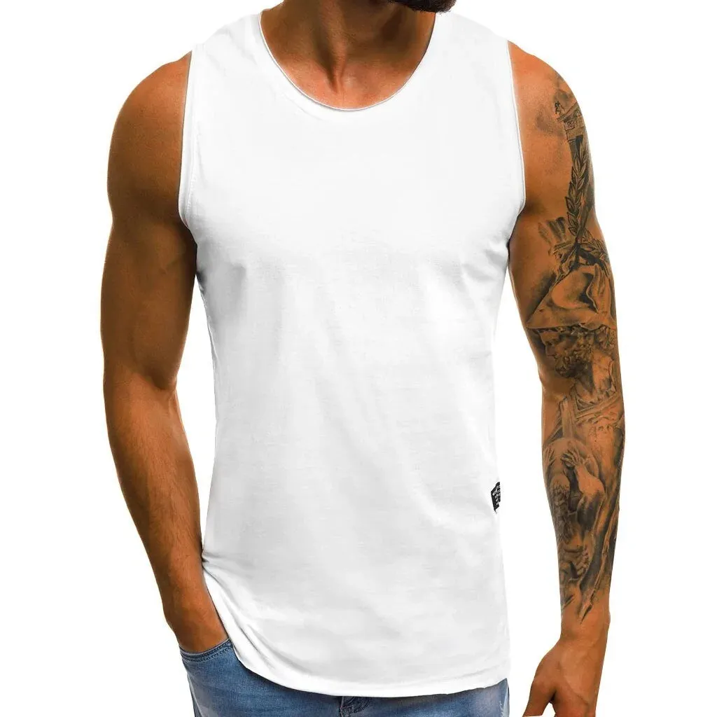Men's Summer Casual Slim Sleeveless Shirt
