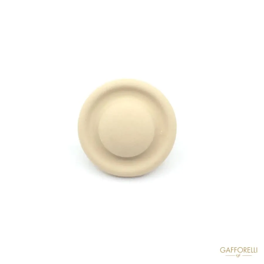 Metal Rubber Round Button - Art. 4965 Go