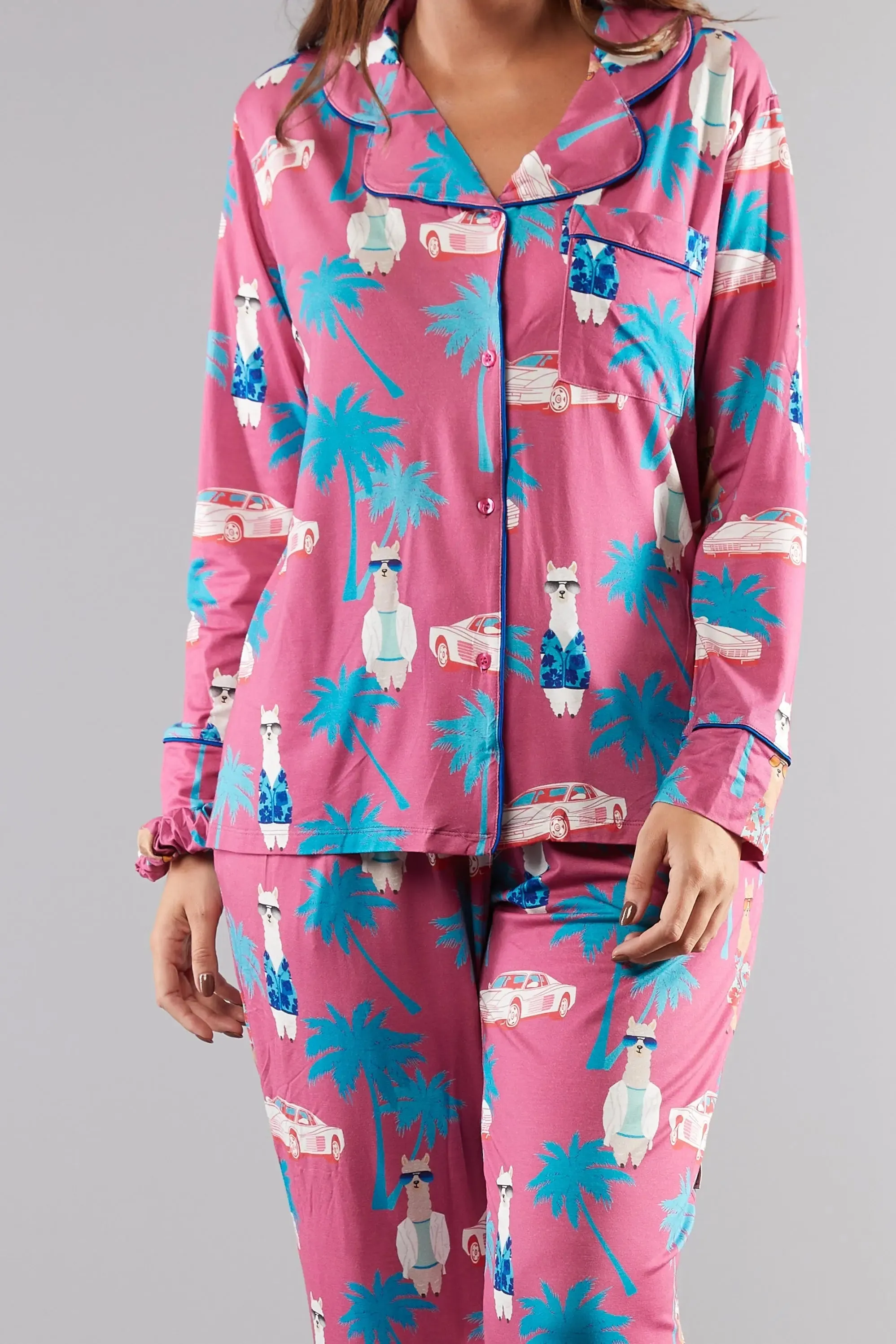Miami Vice Alpacas Classic Pyjama Trouser Set