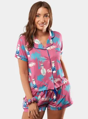 Miami Vice Alpacas Pyjama Short Set
