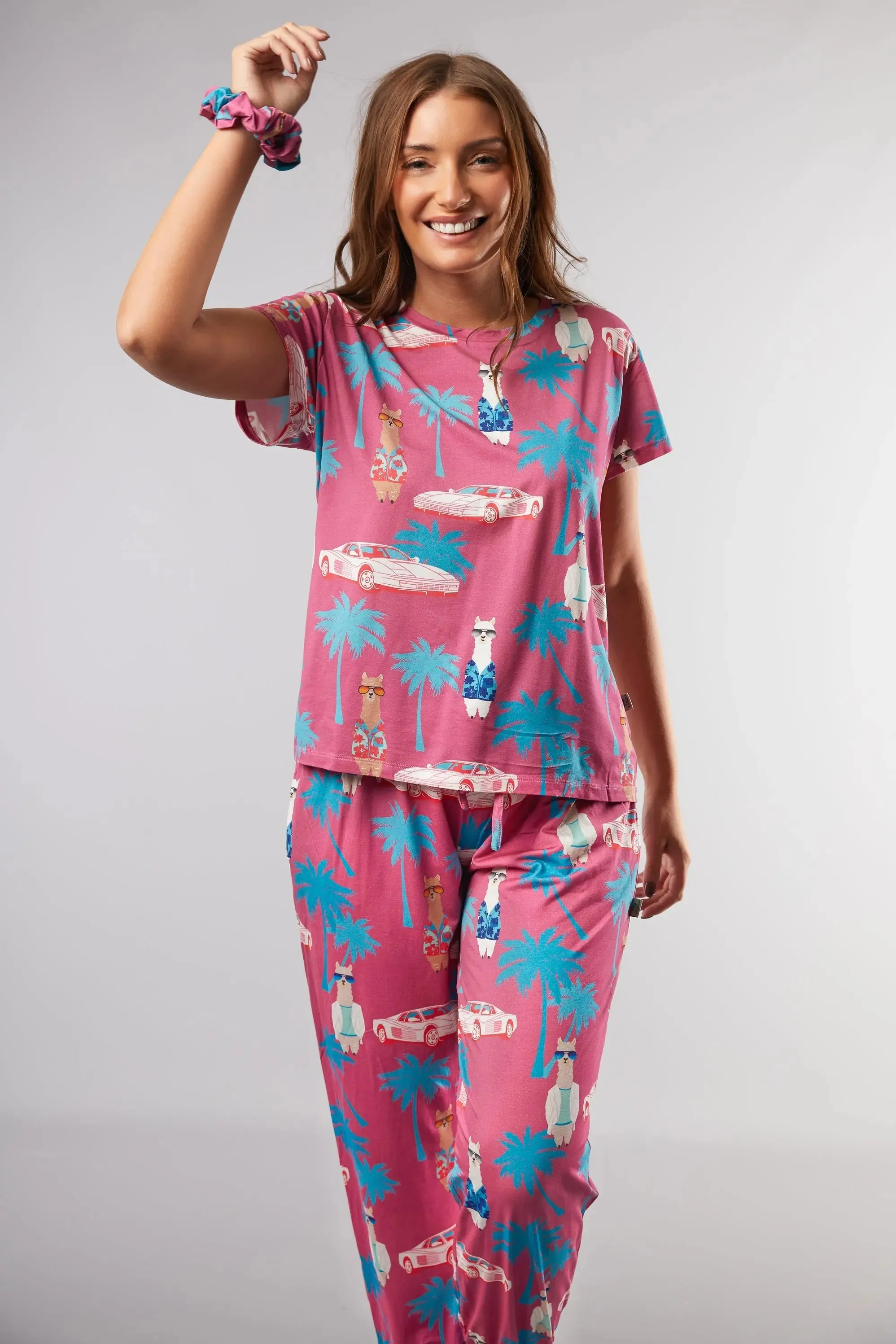 Miami Vice Alpacas T-Shirt Pyjama Trouser Set