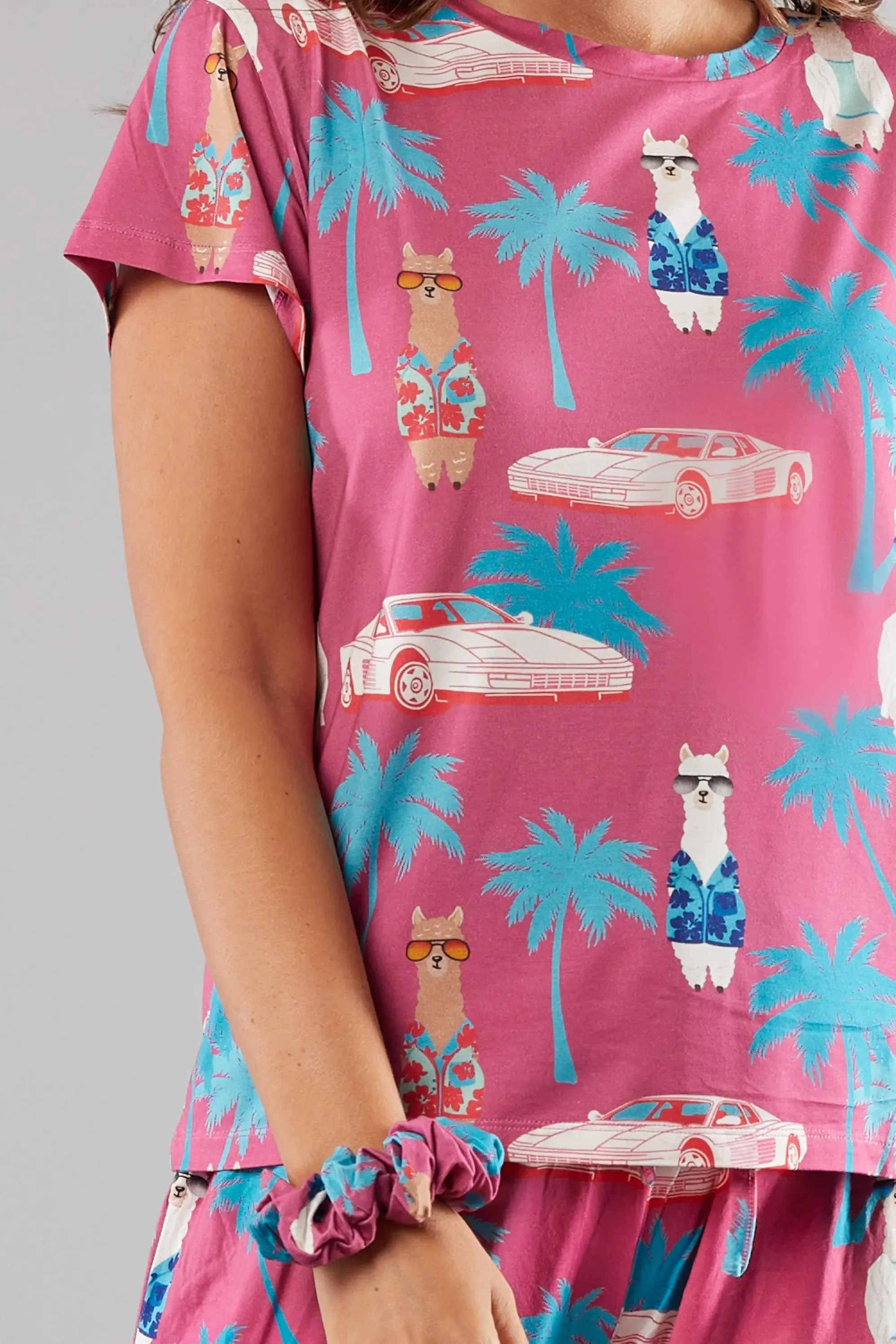 Miami Vice Alpacas T-Shirt Pyjama Trouser Set