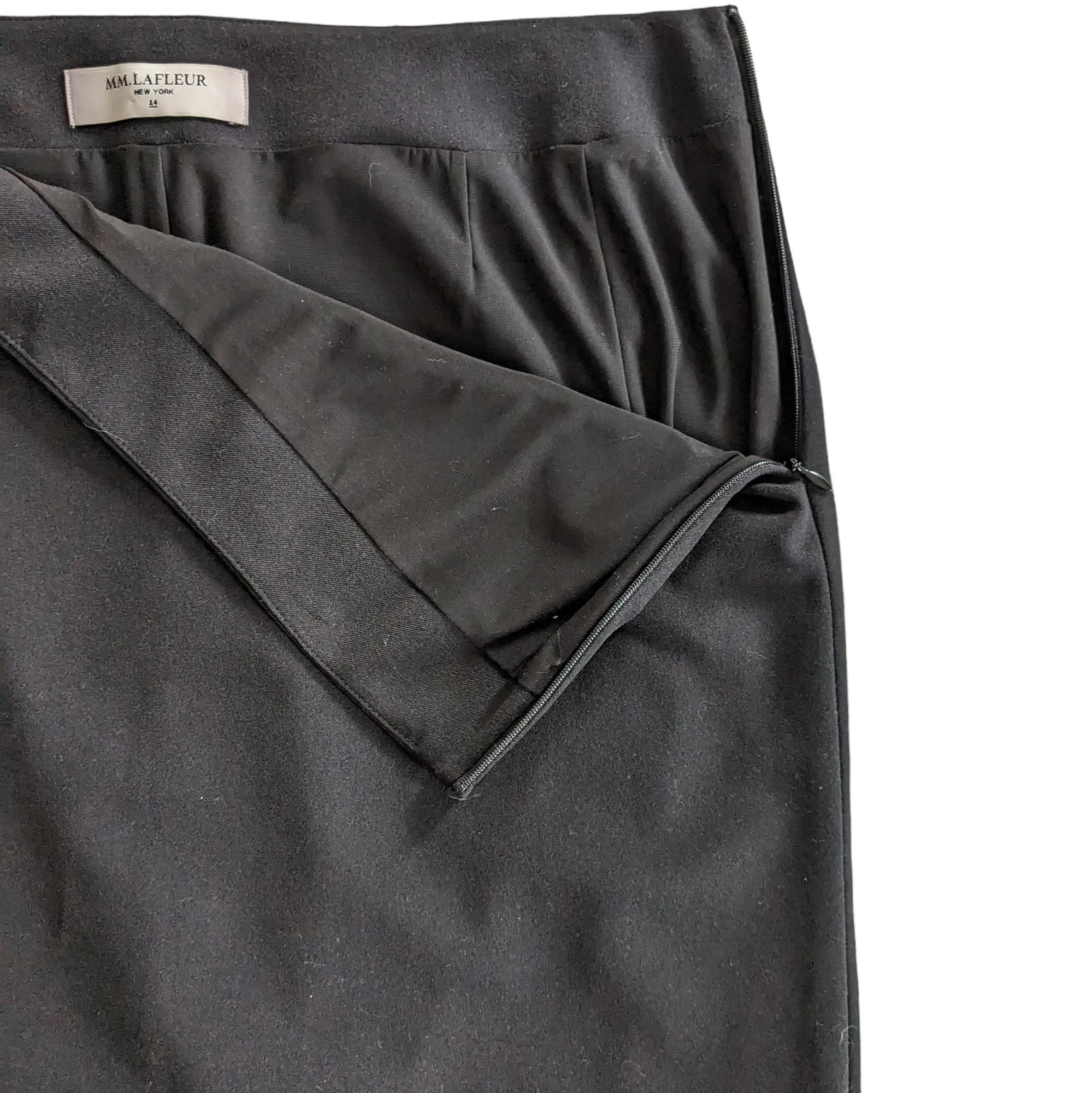 MM Lafleur Black Pencil Skirt Size 14