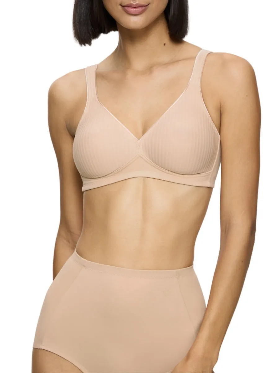 Modern Soft Cotton Non-Wired Bra - Neutral Beige