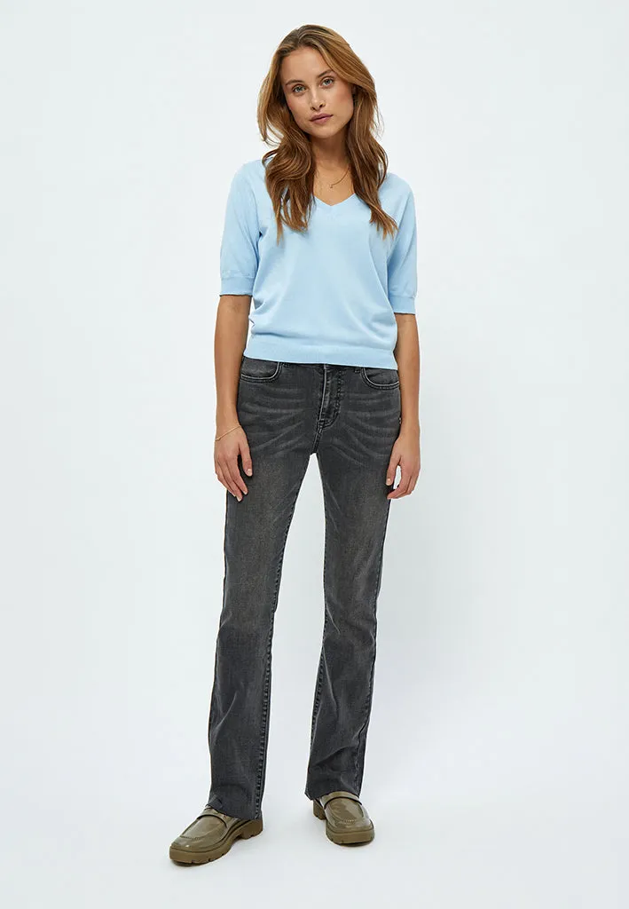 MSMilla Knit T-Shirt - Ice Blue