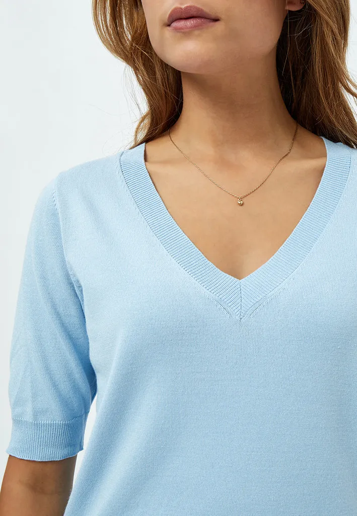 MSMilla Knit T-Shirt - Ice Blue