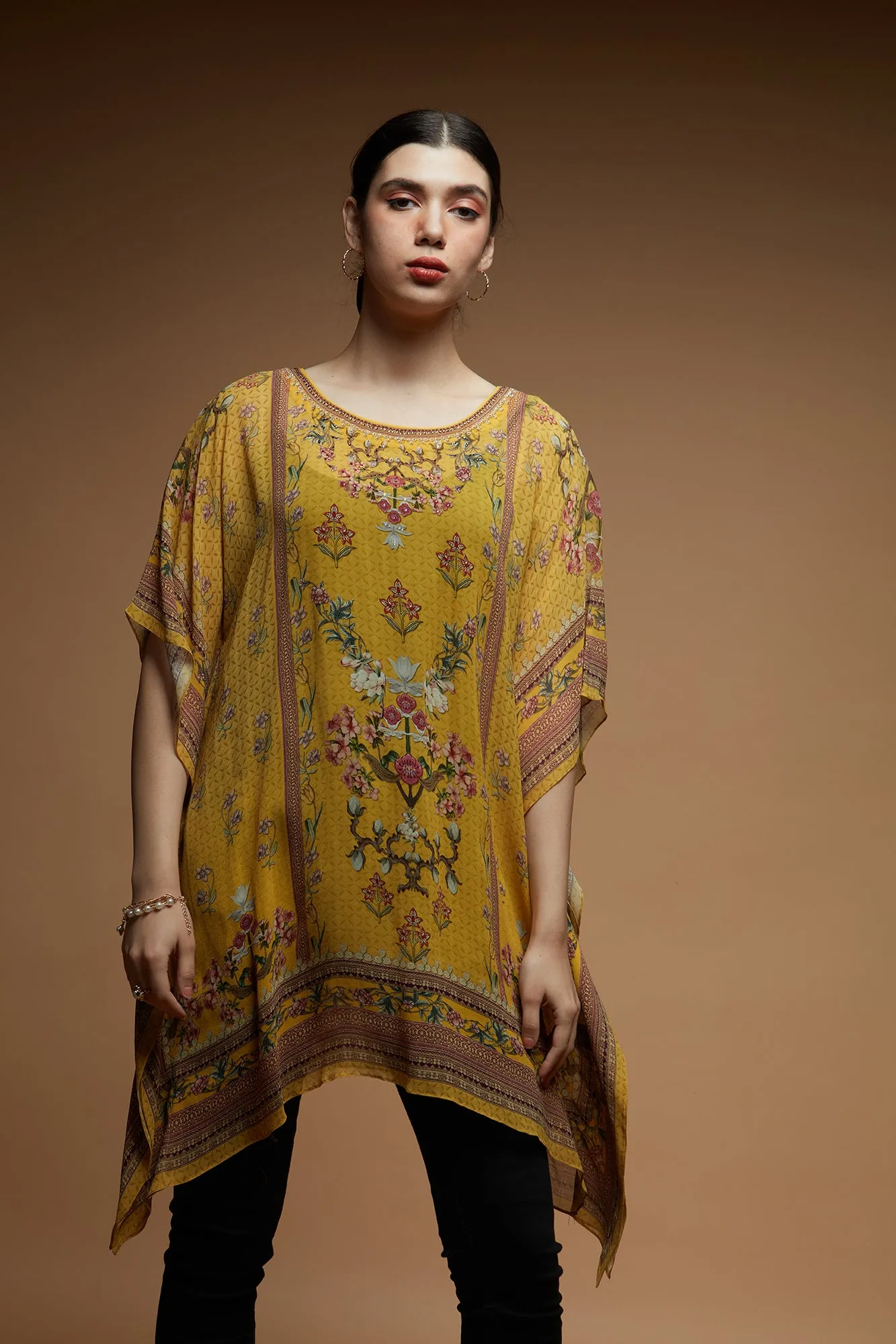 Mustard Color Short Farasha
