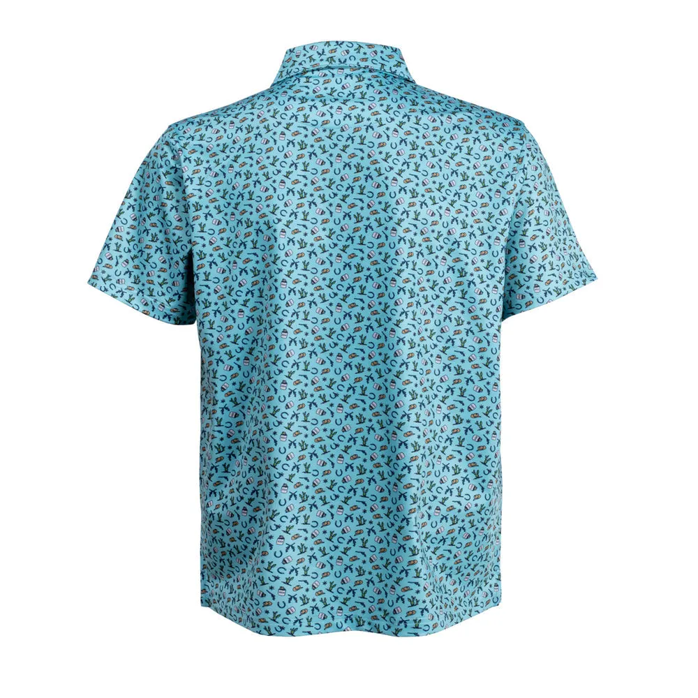 Old Row Western Polo in Green