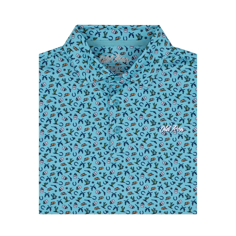 Old Row Western Polo in Green