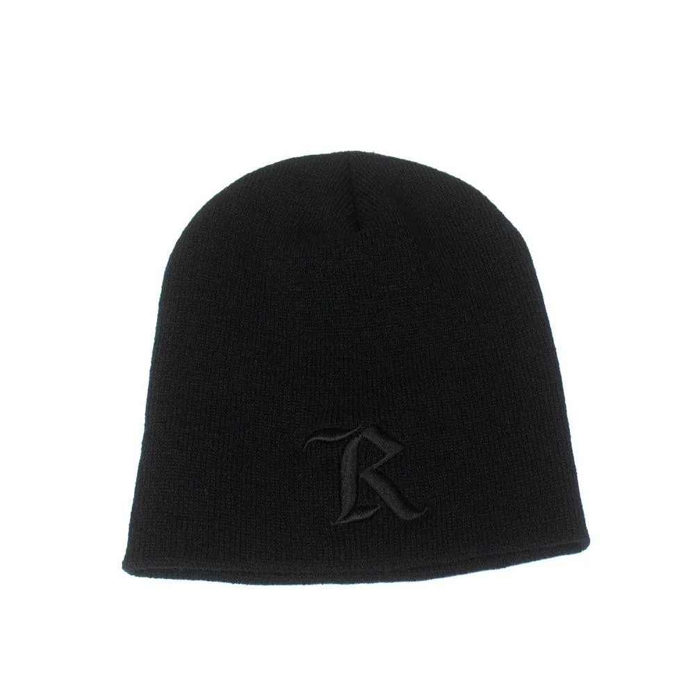 Original Classic 'R' Short Beanie [BLACK X BLACK]