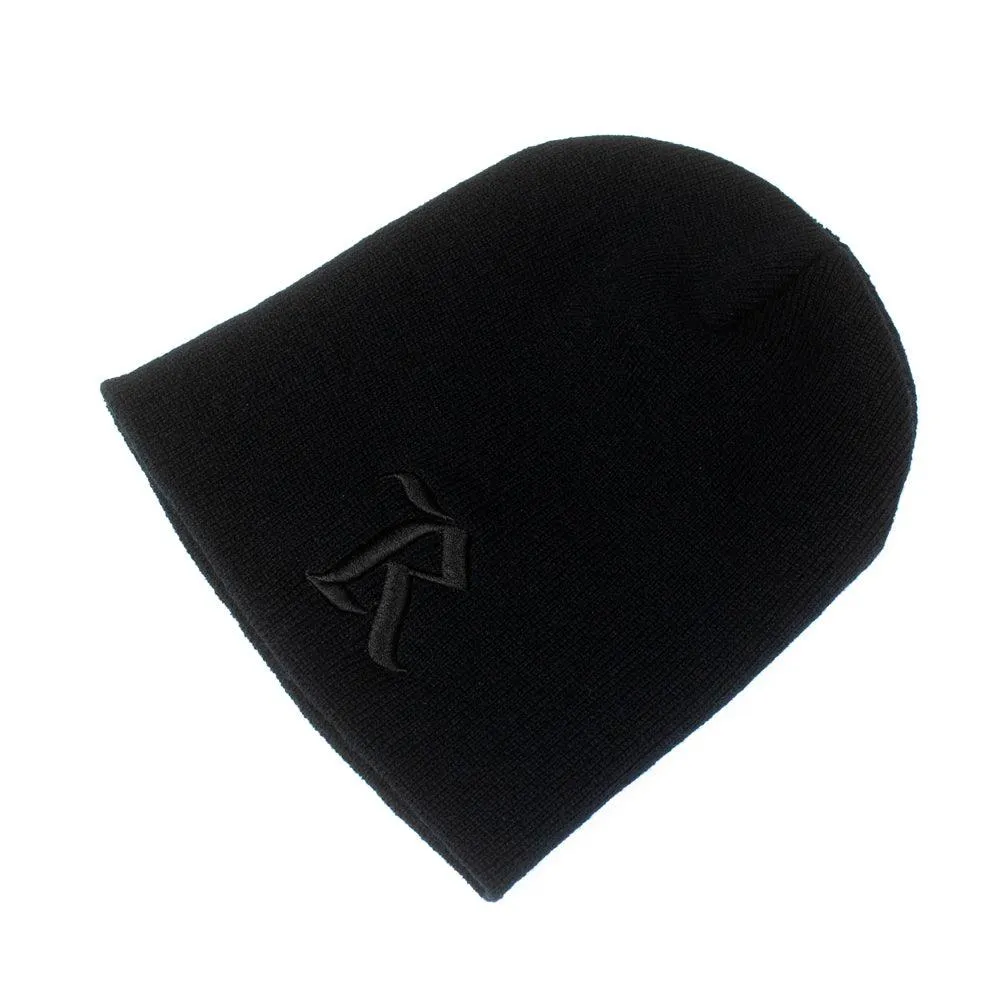 Original Classic 'R' Short Beanie [BLACK X BLACK]