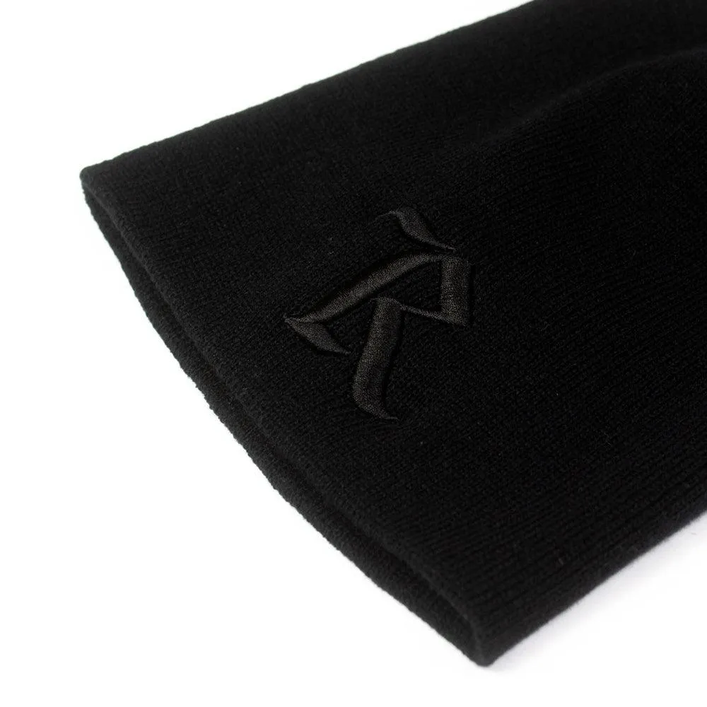 Original Classic 'R' Short Beanie [BLACK X BLACK]