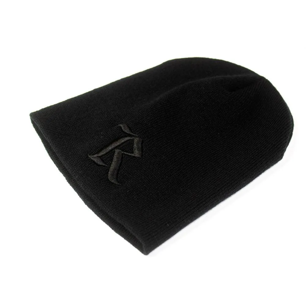 Original Classic 'R' Short Beanie [BLACK X BLACK]