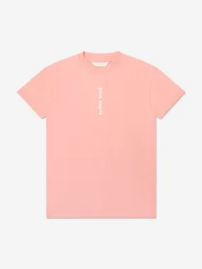 Palm Angels Girls Classic Logo T-Shirt Dress in Pink
