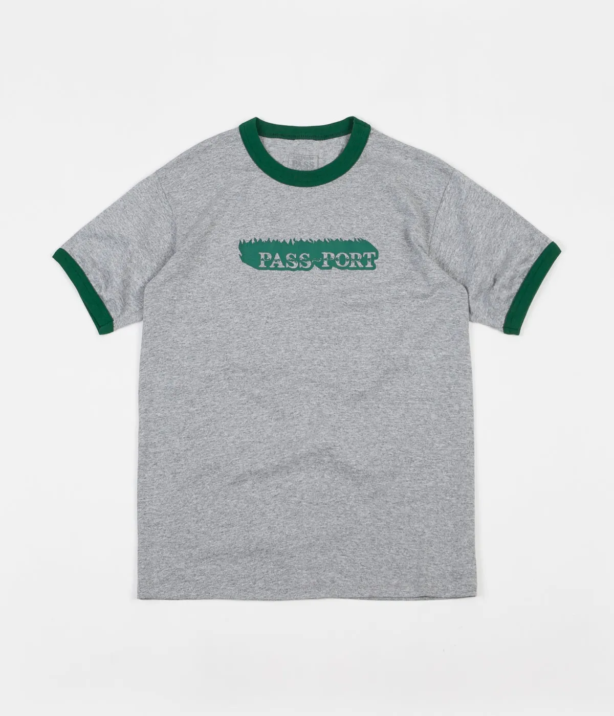 Pass Port Icy Hot Ringer T-Shirt  - Heather / Forest