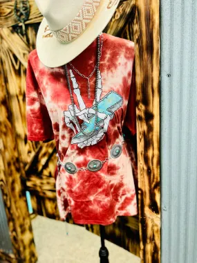 Peace out t-shirt dress