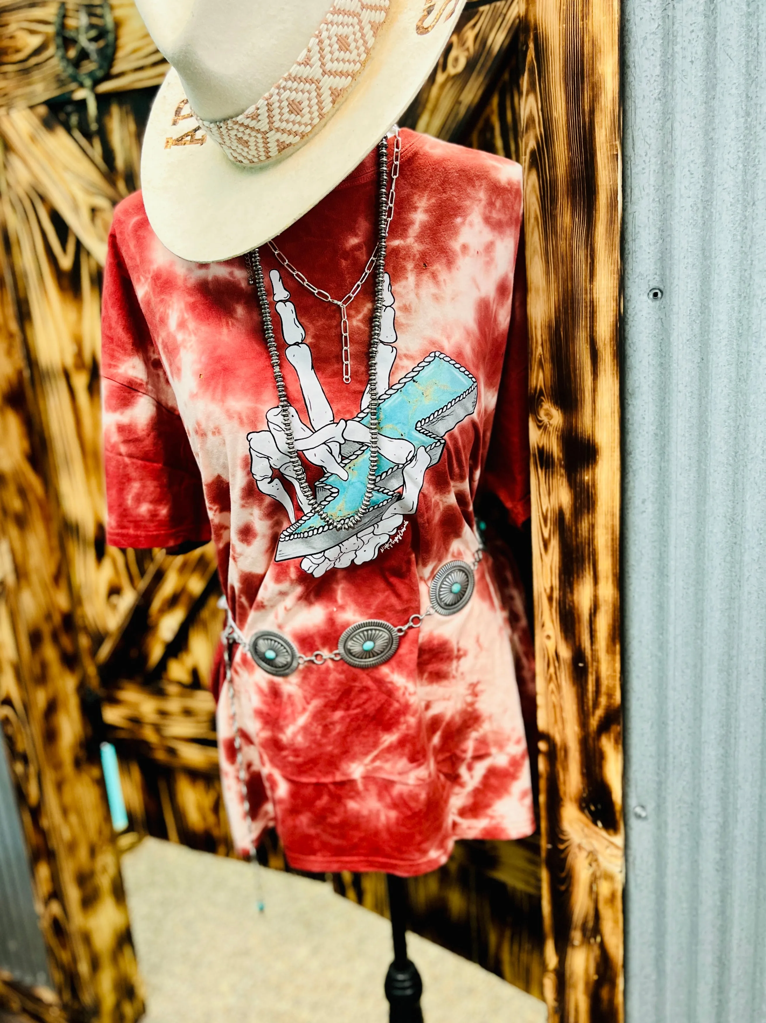 Peace out t-shirt dress