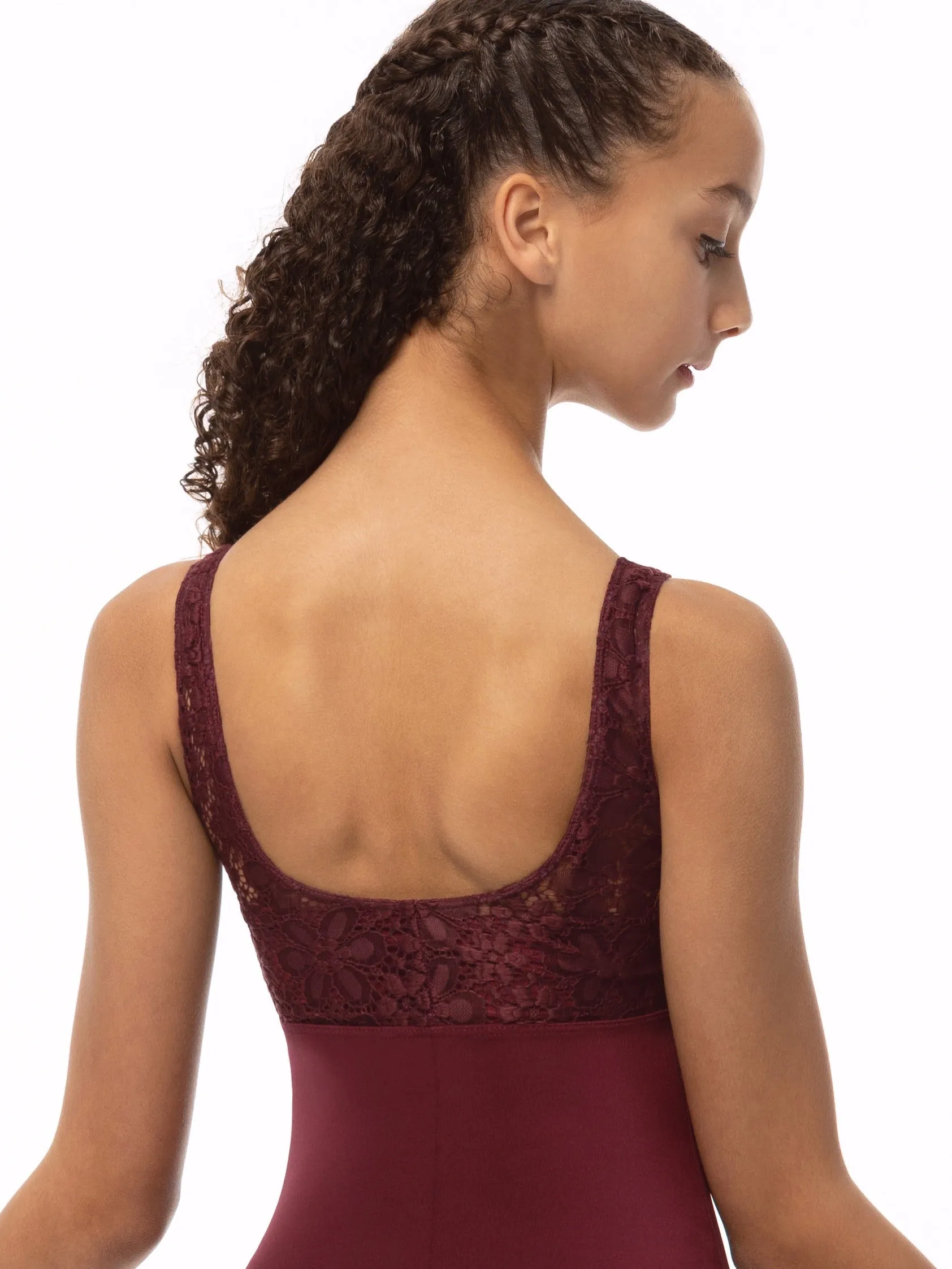Penny Lane Pinch Front Overlay Tank Child Size Leotard