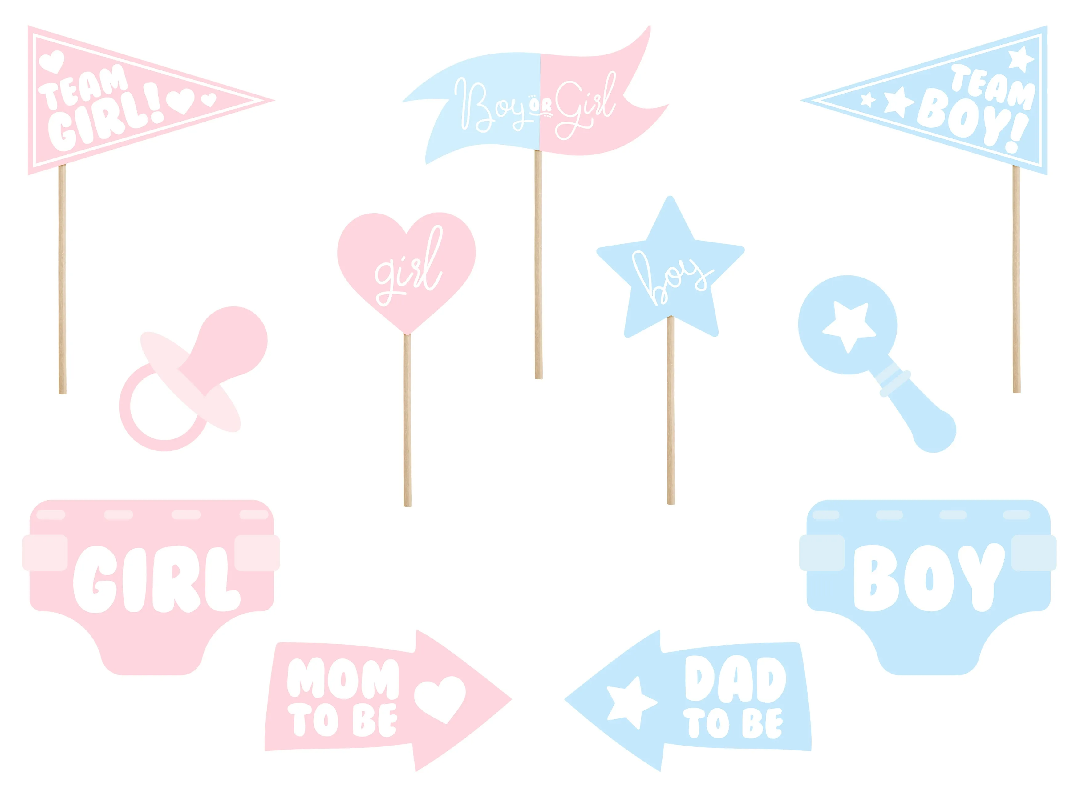 Photo Props Gender Reveal Party