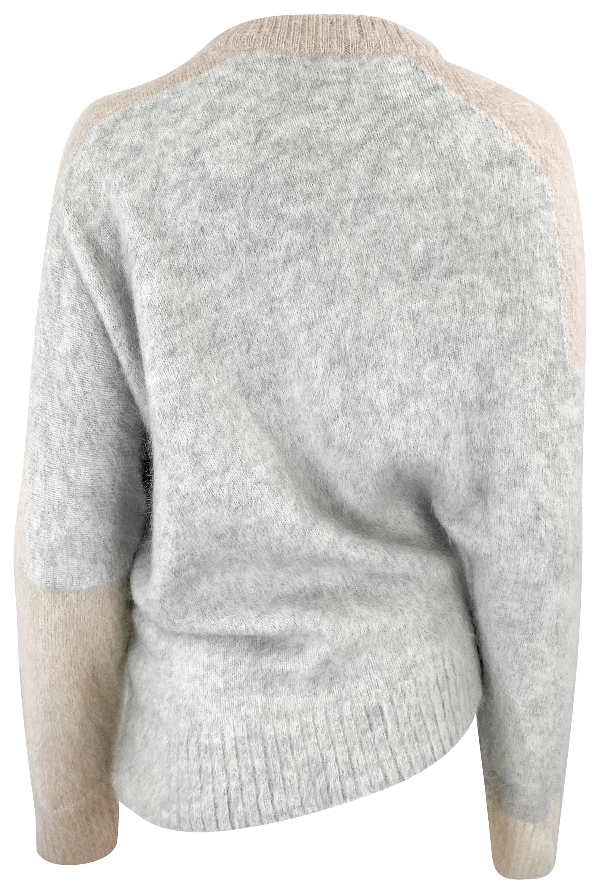 Proenza Schouler Patti Sweater in Light Grey Multi