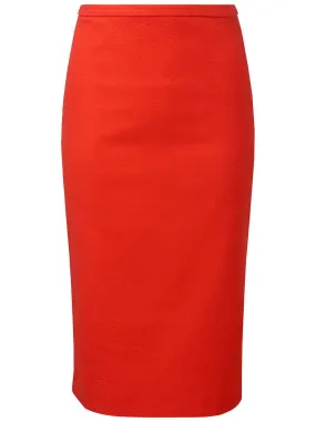 Pure Collection Tomato Red Belford Pencil Skirt UK 20 US 16 EU 48